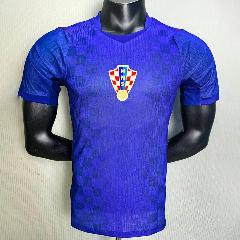 2627 Croatia Away World Cup Team Jersey (Player Version) XL синий