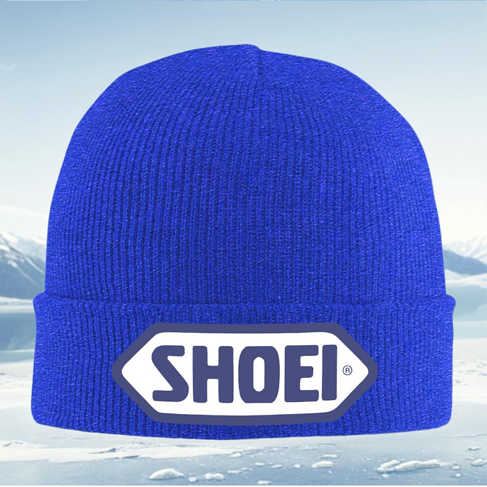 

SHOEI motorcycle helmet logo design Men Women Unisex Knitted Hat Beanie Pullover Cap Winter Thermal Warm Christmas Outdoor Cycli