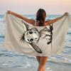 Cute Baby Donkey Beach Towel Microfiber Sand-Free Flat Print Soft Bath Towel for Kids Adults Travel Pool Outdoor Essentials