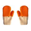 Yousheng 2 Pairs Cartoon Goose Knitted Mittens Autumn Winter Women Couple Fingerless Gloves Outdoor Cold Weather Windproof Warm Thick Thermal Gloves