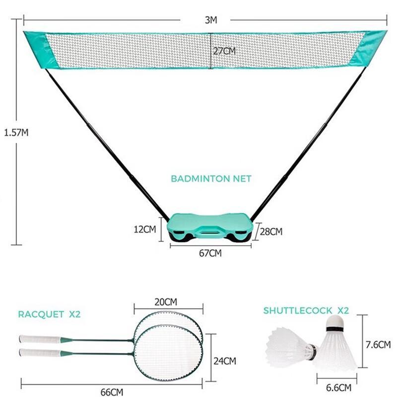 Portable Folding Badminton Net Stand Kit