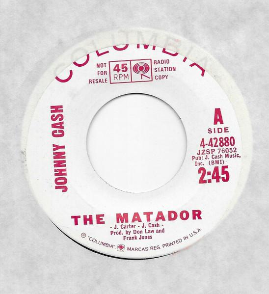 

7inch Record JOHNNY CASH - The Matador 442880 Columbia 1963 US Folk Used