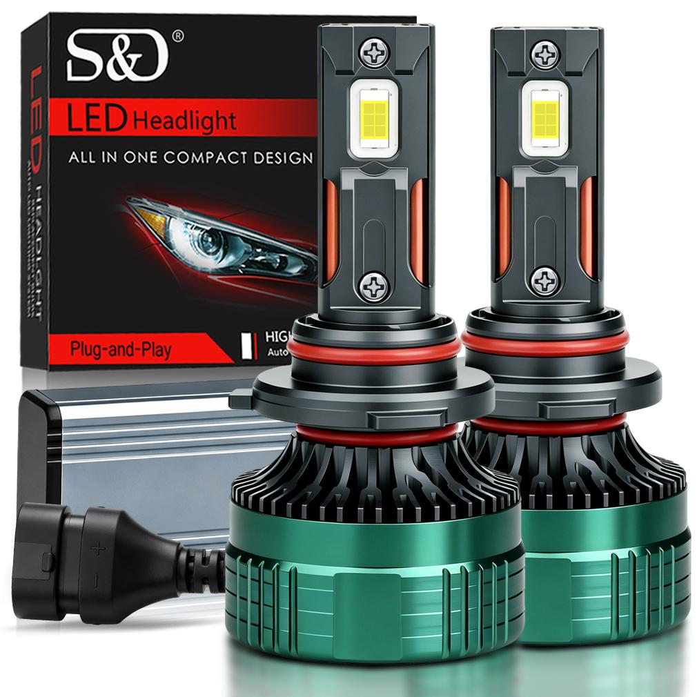 2 st H7 H4 LED-strålkastarlampor 6000K H1 H8 H11 LED 9005 HB3 9006 HB4 Billampa Hög Effekt 140W 50000LM Canbus CSP-chip Strålkastare