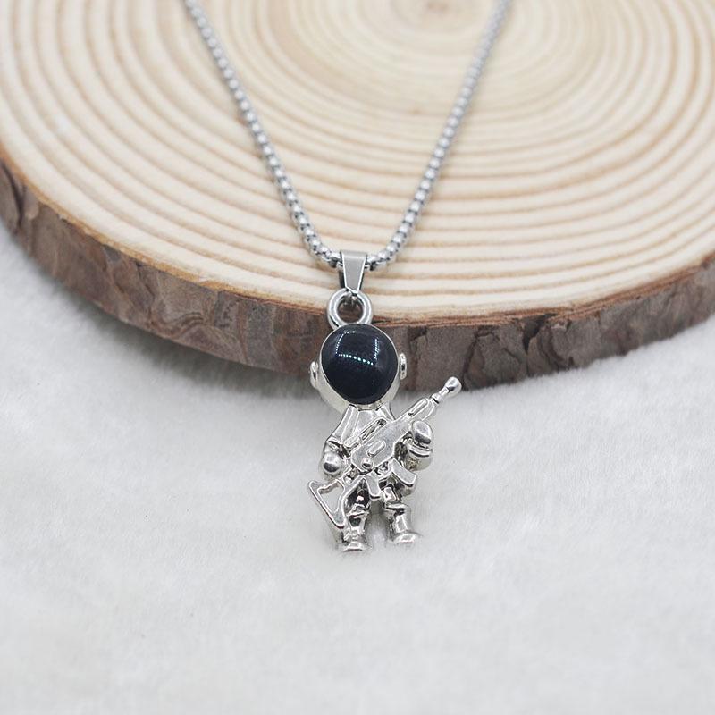 Trendy Hip Hop Astronaut Necklace - Unisex Street Dance Choker