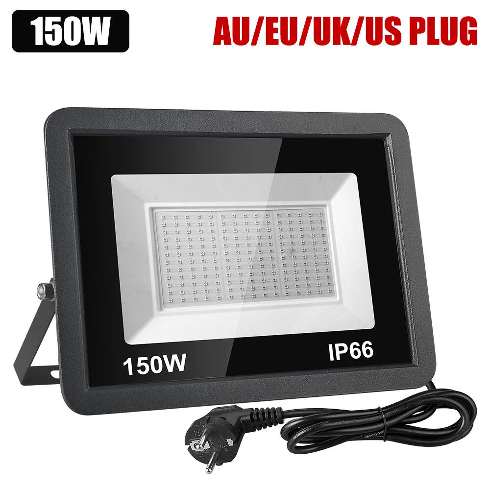 UV Led Flood Light 30W 100W 150W Outdoor Floodlight 395nm Ultraviolet Fluorescent Stage Lamp Stage Blacklight For Disco Party