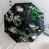 Green Jester Collage Automatic Umbrella - Suitable Travel Outdoor Portable Umbrella Birthday Gift Daily Essentials