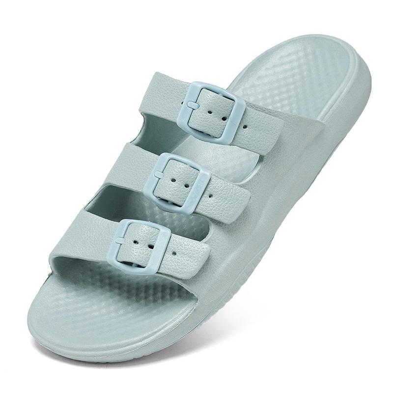 Men S Summer Newest Slides Breathable Cool Beach Sandals Flip Flops Men Casual Solid Color Flat Bottom Slippers Lightweight 40