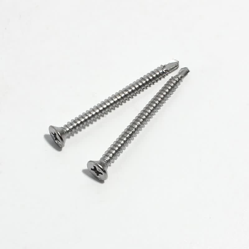 410 Stainless Steel Phillips Flat Head Self-Drilling Screws
