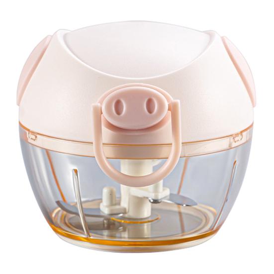 Mini Manual Garlic Chopper Portable Hand-Pull Food Processor for Garlic Ginger Chili Efficient Food Preparation Kitchen Gadget