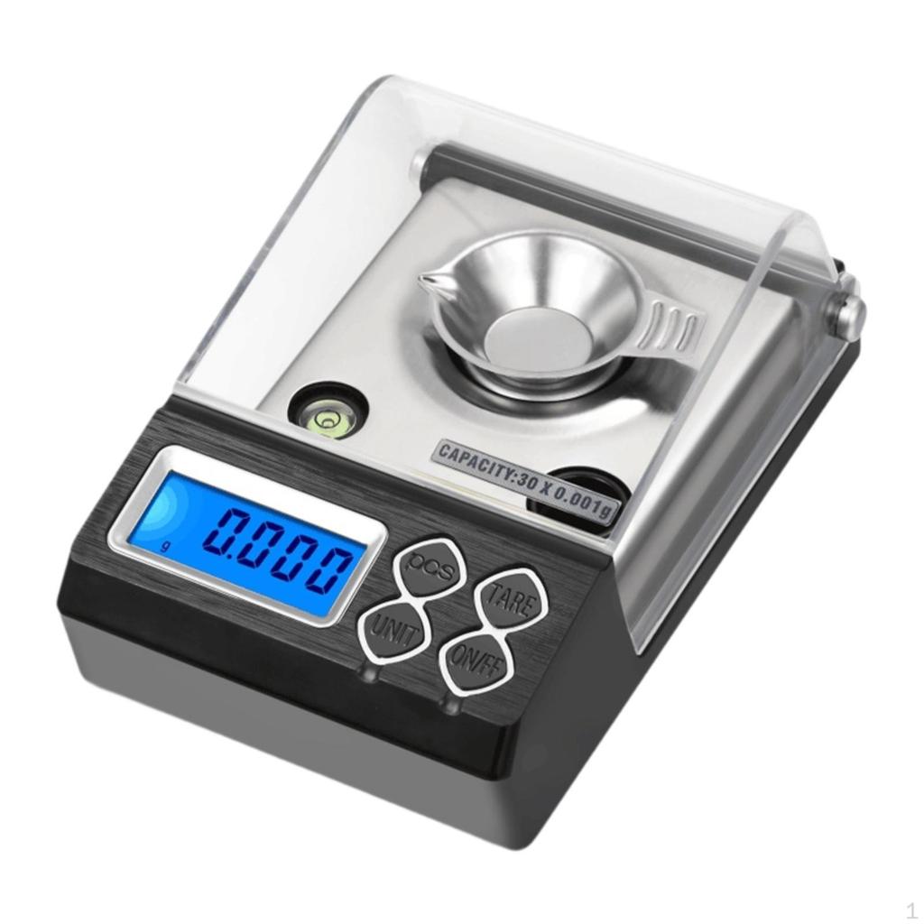 Digital Jewelry Scale Portable Milligram with Storage Pouch Weighing Tools for Home