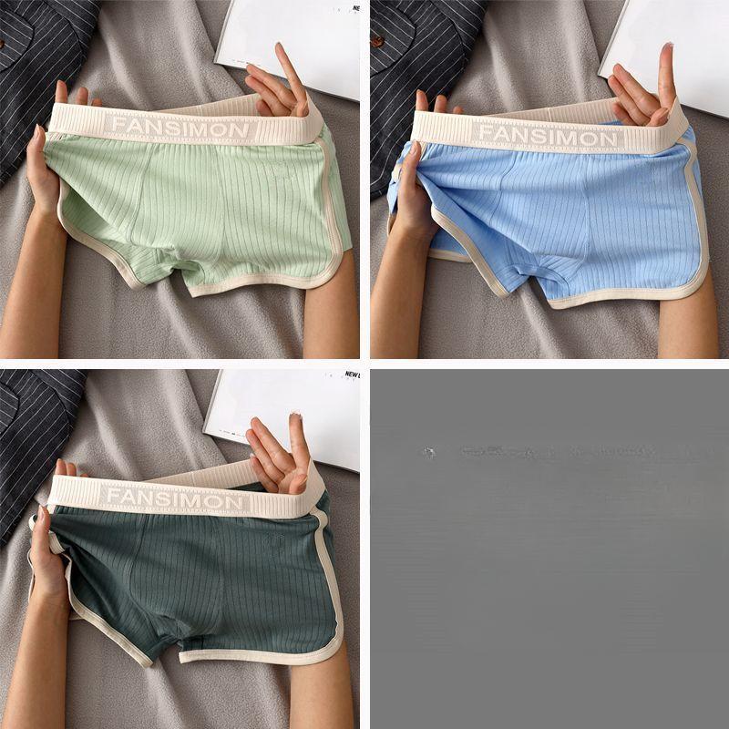 3 st Herrars Sömlösa Boxershorts Herrkalsonger Is-Silke Kalsonger Bekväma Underkläder U Konvex Kalsonger