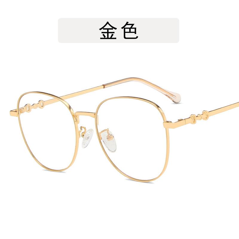 

Винтажные новые овальные металлические оправы Очки Женская Мода Оптические Блокирующие Миопию Очки Популярные Для Чтения Анти-синий Свет Очки As Picture