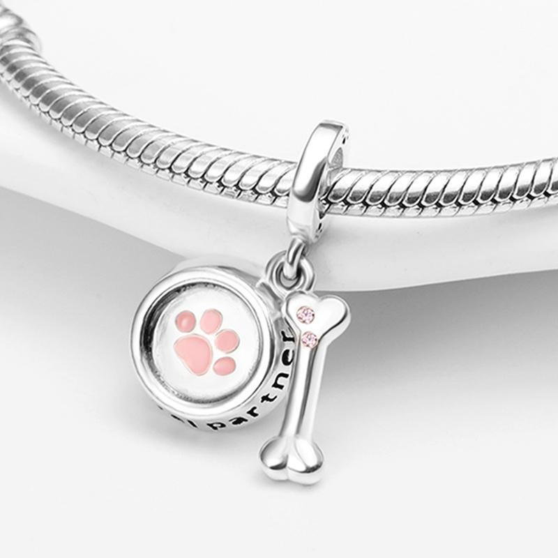 New In Glow-In-The-Dark Boo Ghost Charm Beads Fits Bracelets Necklace Women Luxury Firefly Pendants Bead Jewelry Party Gift