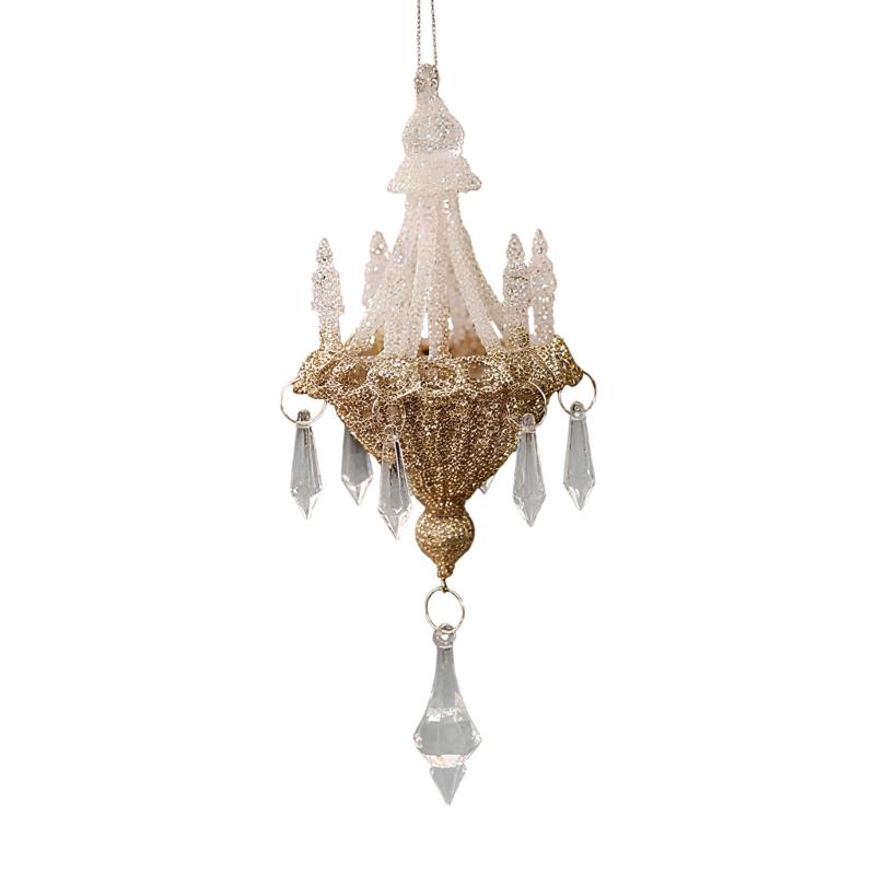 Funkelnder Acryl-Kristall-Kronleuchter Anhänger Schmuckstück Weihnachtsbaum Dekoration Top-Angebot