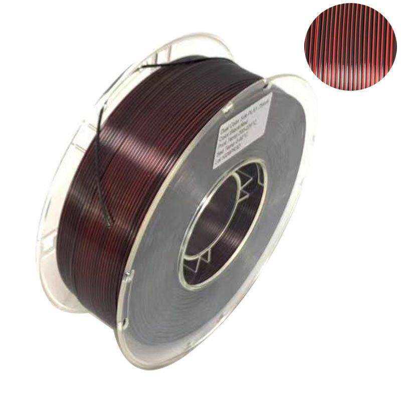 PLA Silk Dual-Color Tri-Color 1.75mm Filament for FDM 3D Printers