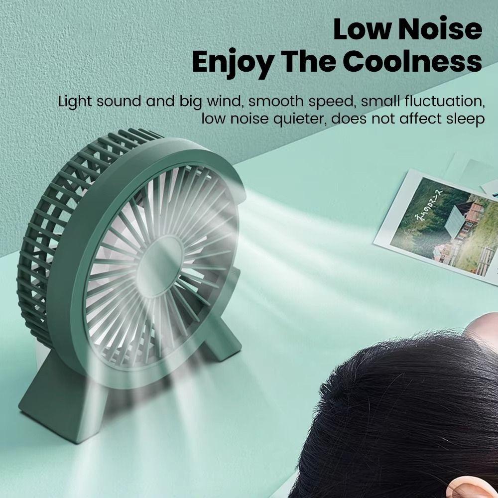 Quiet Motor USB Desk Fan USB Powered Desktop Fan Portable Quiet Cooling Fan Dormitory Use