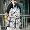 Schoolbag Graffiti School Bag for Boys Junior High School Students High School Students Backpack for Men Fashion Trend High School Students Backpack