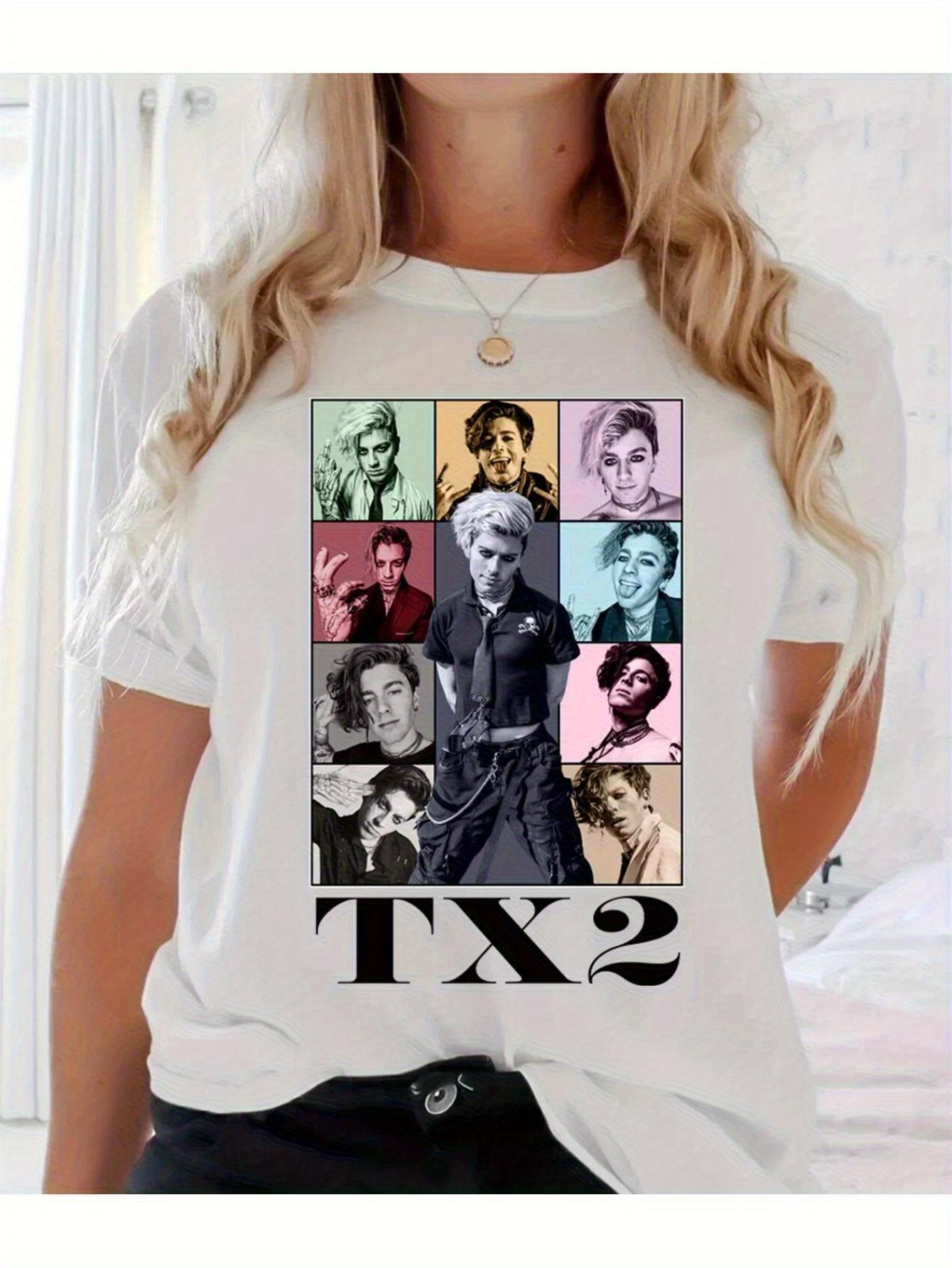 TX2 Graphic T-shirt with a Prominent TX2 Logo- Unisex L