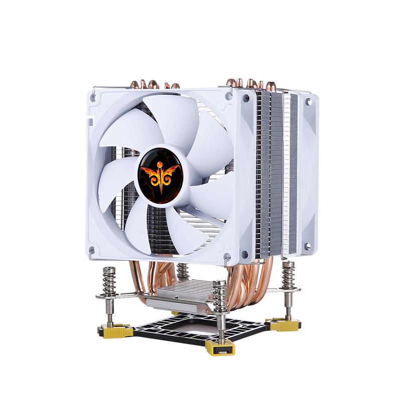 6-Copper Tube CPU Cooler, 9cm Single Tower, Silent PWM, Compatible with 1851, 1200, 115X, 1700 Intel Motherboards.