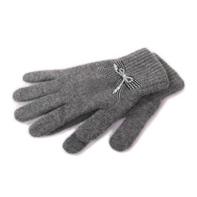 New Sweet Bow Knitted Beret Warm Versatile Big Head Circumference Showing Face Small Painter Hat