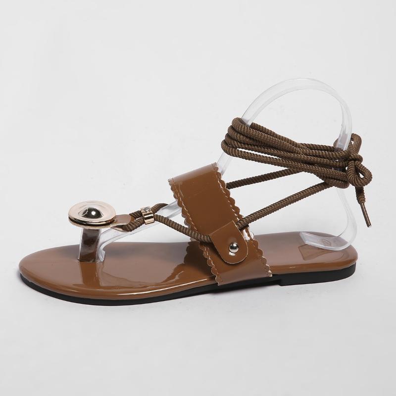 Summer New Cross Belt Women's Sandals Fashion Flat Shoes Women's Beach Flip Flops Women's Zapatos Mujer Plus Size 35-43