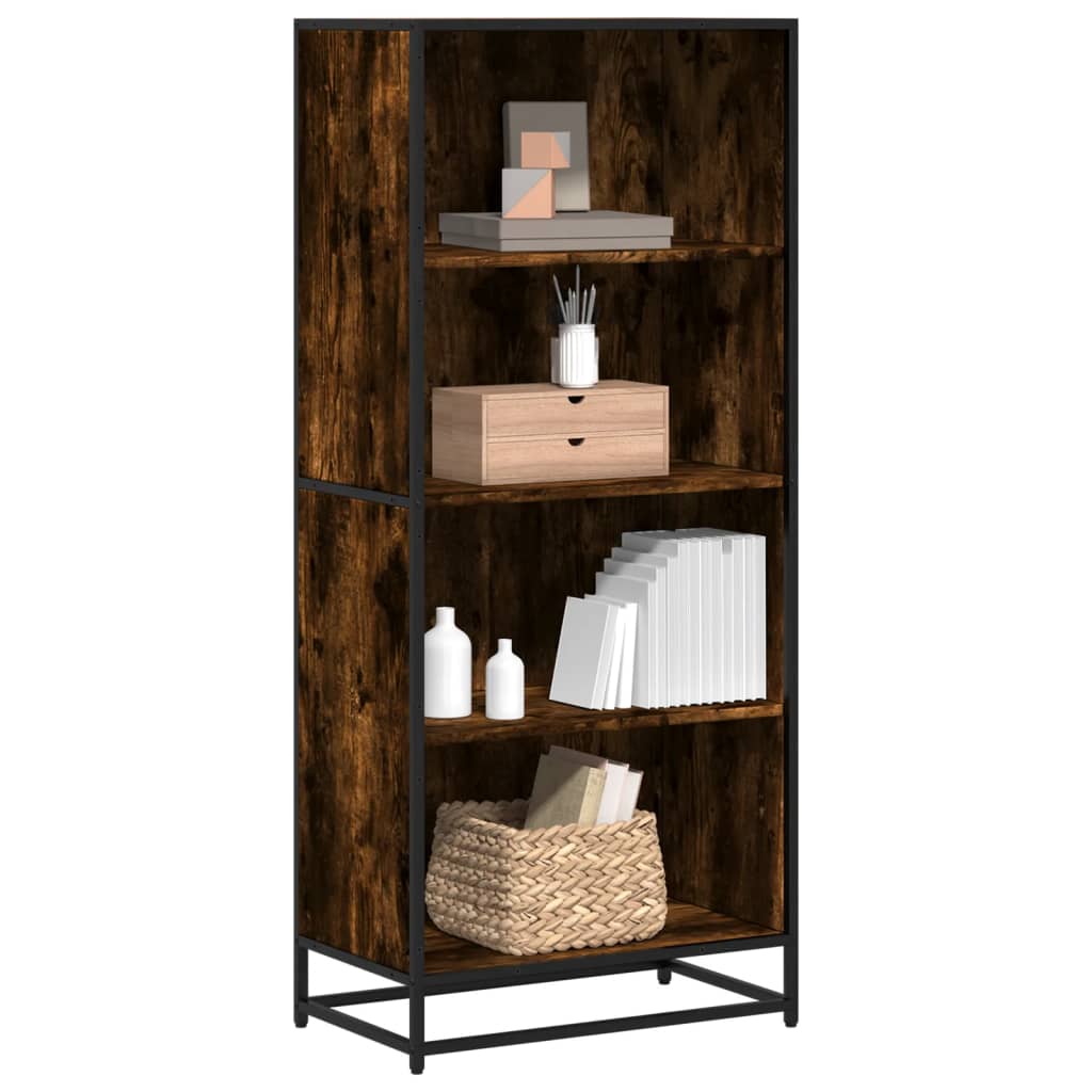 Bookshelf Smoked Oak 60x35x139 cm Wood Based Panel
