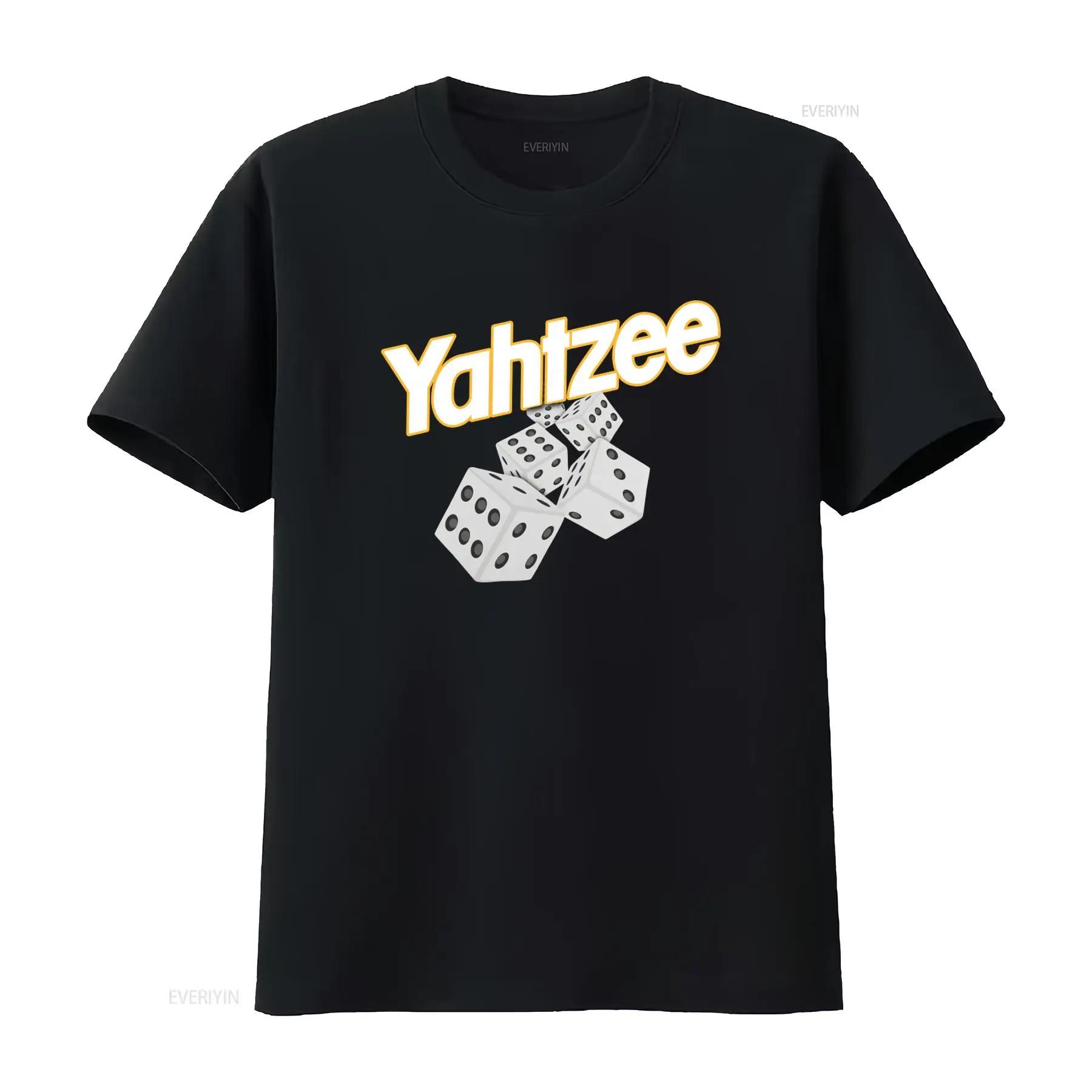 

Yahtzee Dice Print Casual T Shirt for vintage Washed Comfortable Top For Everyday Wear Versatile Slightly designer clothes 5XL різнокольоровий