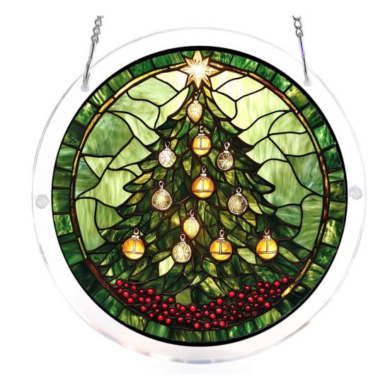 Stained Glass Suncatcher Acrylic Puzzle Hanging Decoration F