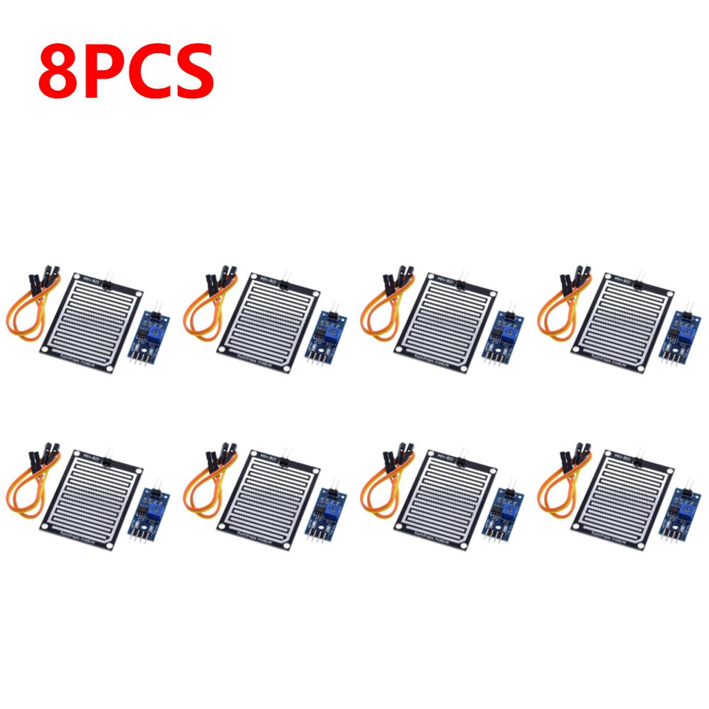 Rain Drops Detection Moisture Monitor Sensor 3.3V-5V Monitor Weather Sensor Relay Board High Sensitivity for Arduino Robot Kit