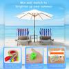 6-Pack Towel Straps, Compatible with Beach & Pool Loungers, Multifunctional Lanyards for Towels & Luggage Tags