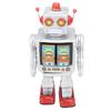 Metal Tin Robot Toy Retro Electric Rotating Figures Model Adult Collection Kids Gift