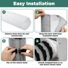 Portable Air Conditioner Hose Protection Cover AC Hose Duct Vent Cover for Most 5inch to 5.9inch Exhaust Hose Easy Installation
