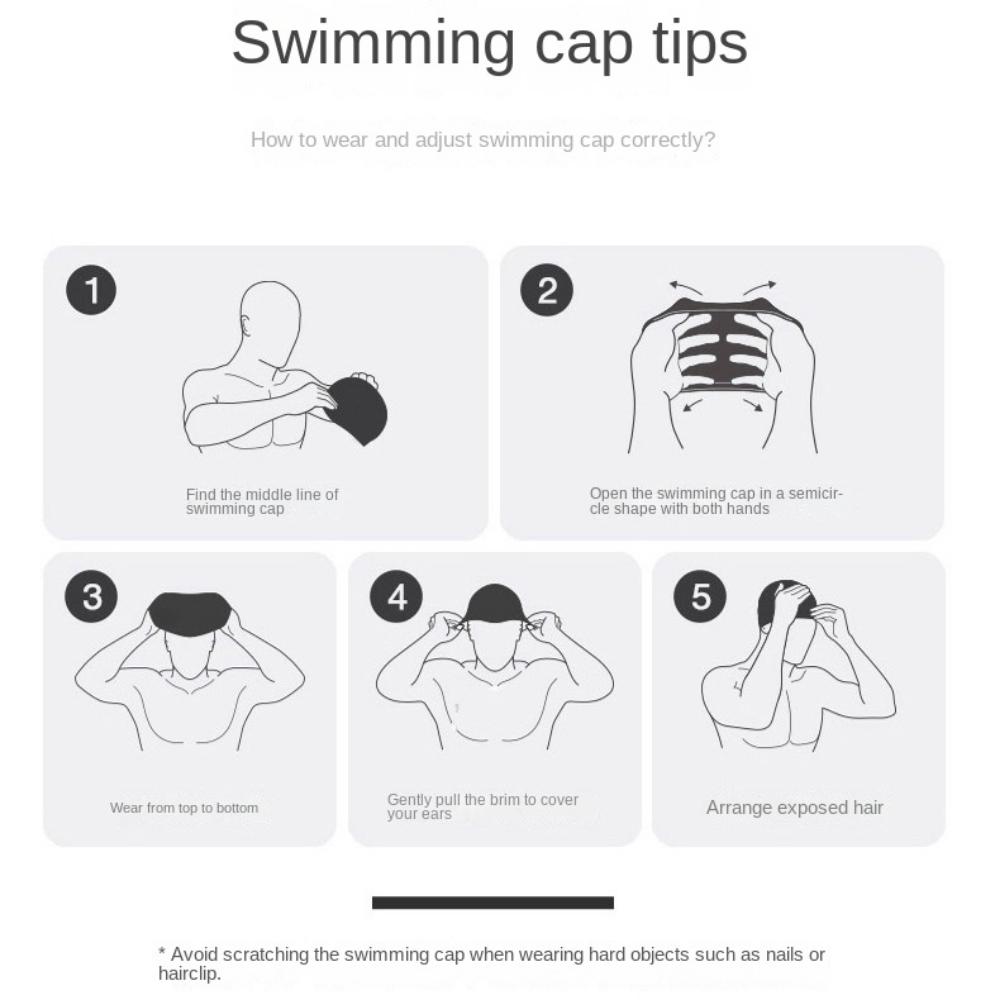 Vintage Style Silicone Swimming Cap Rose Flower Printed Swimming Cap Swimming Hat  Water Sports