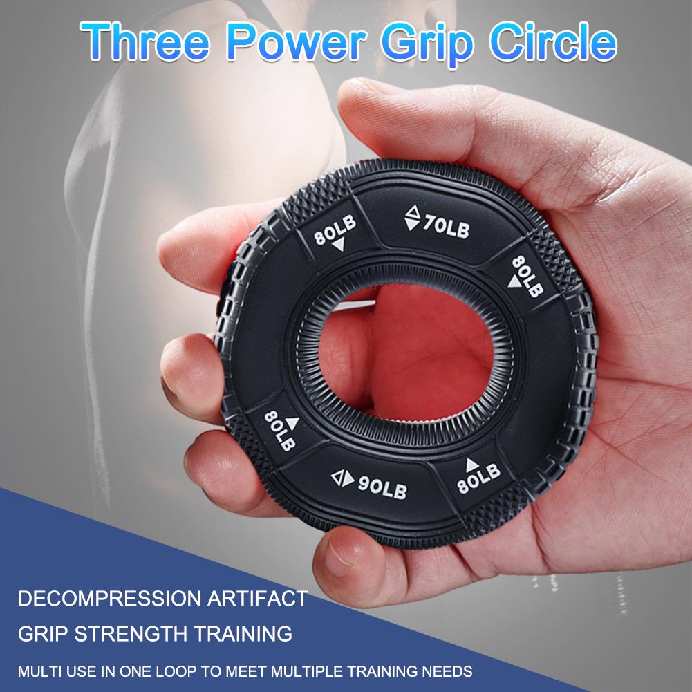 Silicone Adjustable Hand Grip 20-80LB Gripping Ring Stretcher Finger Forearm Trainer Gym Strength Exercise Hand Gripper Expander