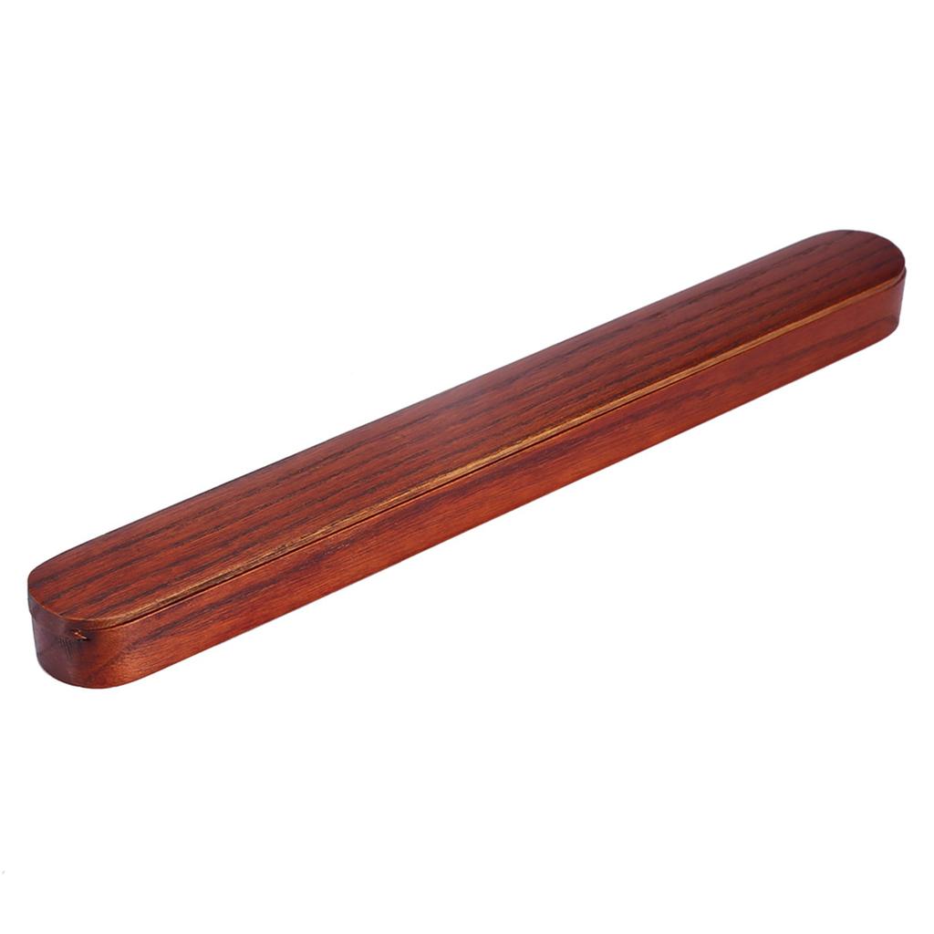 Portable Wooden Chopsticks with Pull Out Wood Color Chopsticks Box Case Tableware Dinnerware