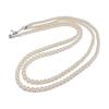 [You and Me Jewelry Box] Design Fake Pearl 4-8mm Beads 2 Strands 70cm Necklace <Made In Japan>