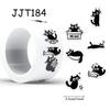 500 Pcs/Set Black Cat Roll Sticker Graffiti Stickers Diy Phone Case Laptop Water Bottle Waterproof Stickers