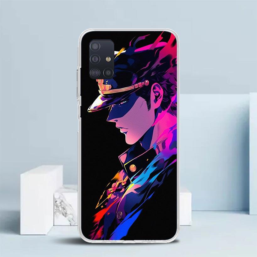 JoJo's Bizarre Adventure Kujo Jotaro Soft Cover for Samsung Galaxy A12 A22 A32 A52 A72 A02S Phone Case Note 20 Ultra 10 S10 Plus
