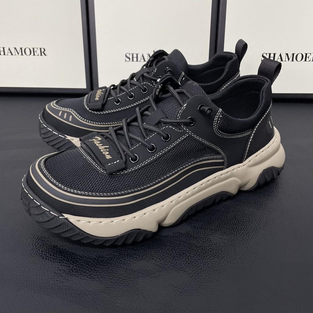 Mesh Men's Shoes 2025 Spring and Summer New Lightweight Non-slip Sports Shoes Breathable Soft Bottom Trend Versatile Thin Casual Shoes
