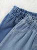 Girl jeans, fresh, casual, versatile, tulip waist children's jeans 2-piece set