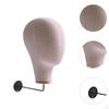 Manikin Head Hat Display Hair Accessories Glasses Linen with Hook Wig