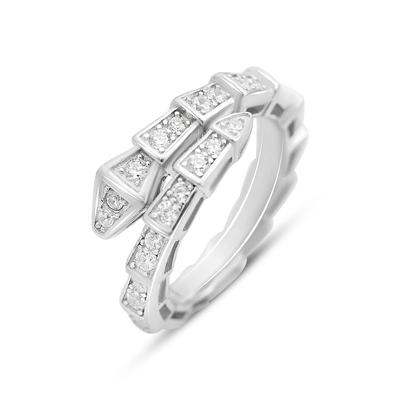 Silver Ring with Cubic Zirconia, Product Weight 4.72 G (2153955)