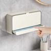 Non Perforated Wall Mounted with Lid Soap Box Drainable Bathroom Storage Rack  Home