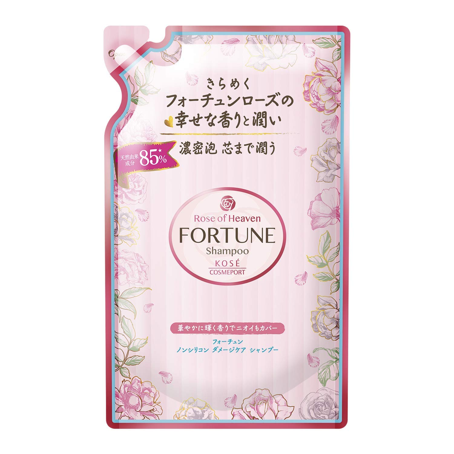 

FORTUNE KOSE Fortune RH Шампунь Сменный блок 350 мл x 4 (Аромат розы)