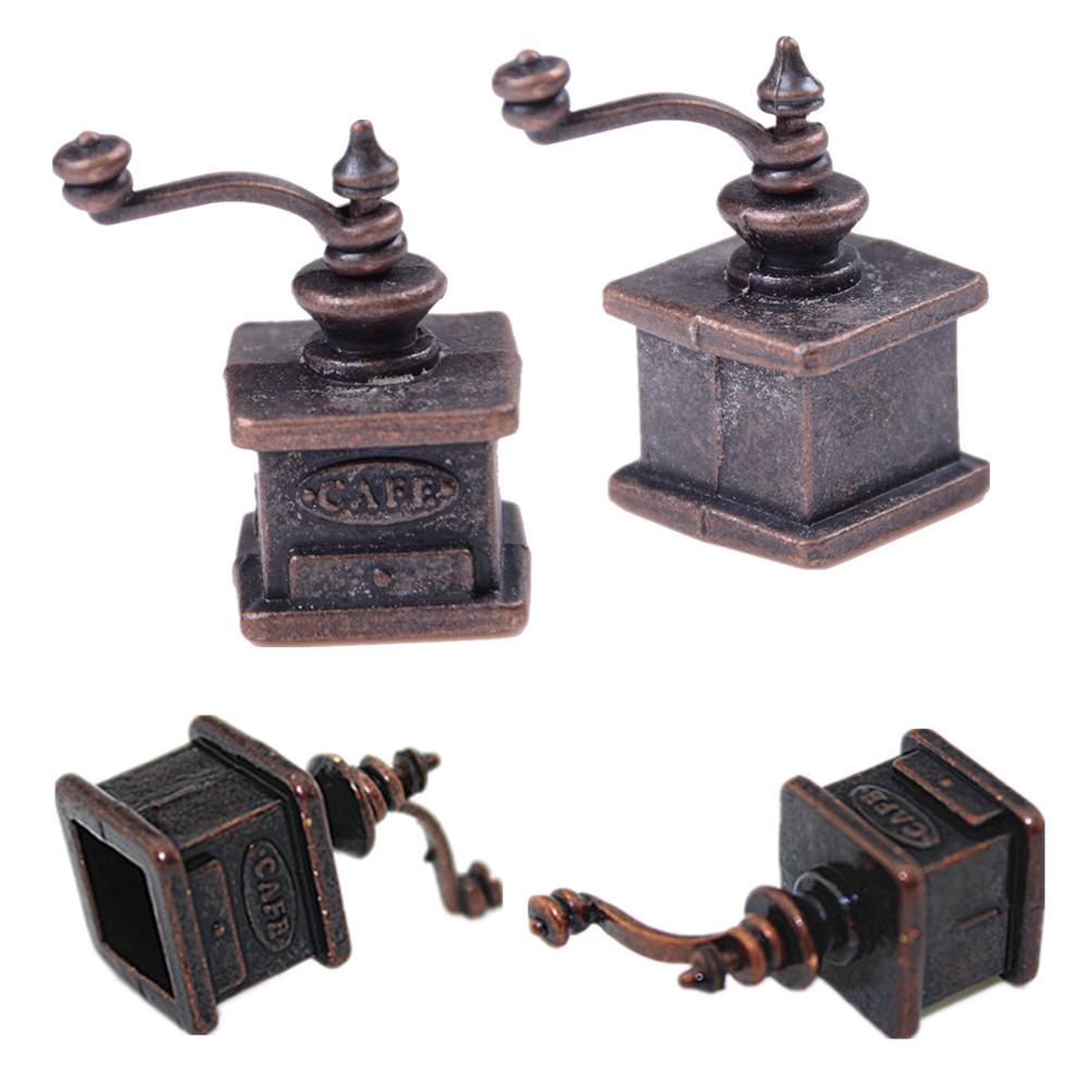 1/12 Dollhouse Miniature Kitchen Vintage Coffee Grinder For Doll Gift