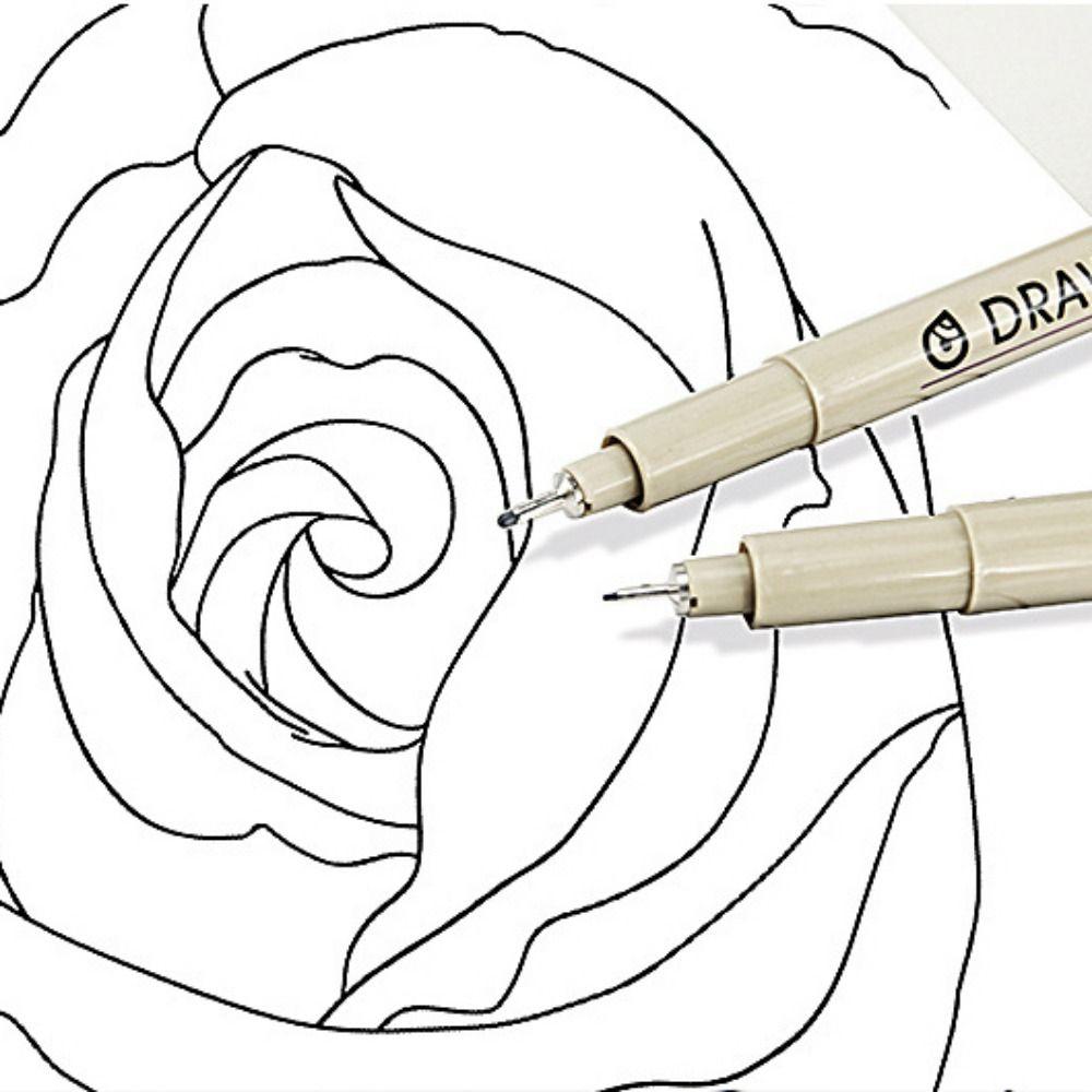 

Fine Line Pigment Liner Pen 12 Tip Manga Markers Needle Pen Sketching Needle Pen Writing 0.25mm