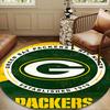 Green Bay Packers Fan Gear Round Mat, Anti-slip Circle Carpet Chair Rug For livingroom,Bedroom, Doormat Home Decor Gift Christmas Gifts