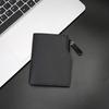 Men Short Card Wallet Slim Tri-fold Wallet Large Capacity Card Holder Cash Wallet with ID Window Zipper Coin Pocket Gift for Father Husband