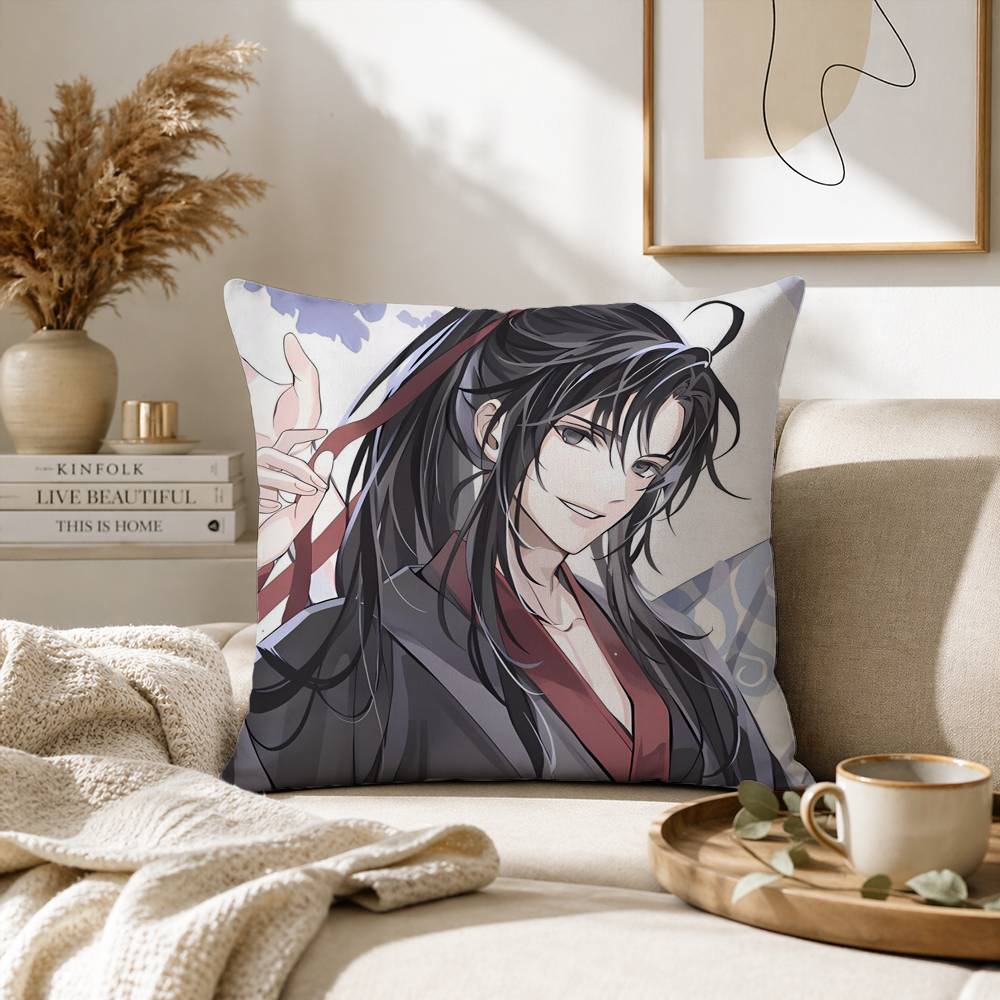 The Founder of Diabolism Mo Dao Zu Shi Pillow Case for Sofa Living Room Home office Decor Protective Cover