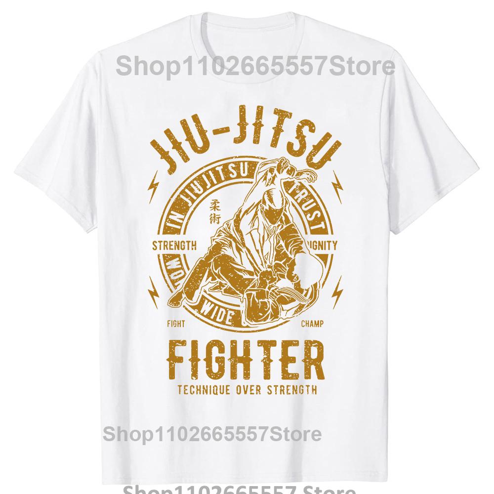 New Fashion T Shirt 100% Cotton Cool Casual JIU JITSU BJJ TEE Brazilian Jiu Jitsu Fashion 2023 New T Shirt